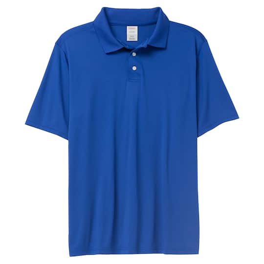 Hanes Men's Cool DRI Polo Shirt in Deep Royal | 3XL | Michaels®